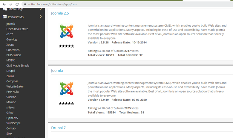 web hosting cms guide: Joomla CMS